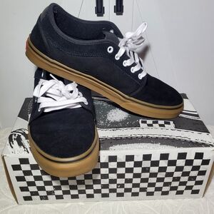 Vans Men's Skate Chukka Low Black/Gum Suede / Canvas Sneaker Size 13